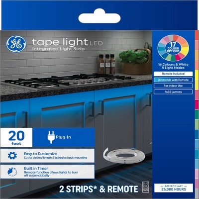 GE 20' Plug-In Tape Light Color Changing