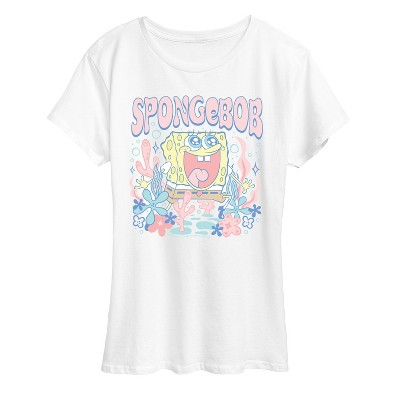 Women's - Spongebob Squarepants - Cute Pastel Short Sleeve Graphic T-Shirt