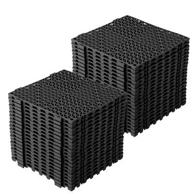 50 Pack Modular Interlocking Cushion 12" x 12" Interlocking Floor Tiles Soft PVC Floor Non-Slip Splicing Waterproof Mat