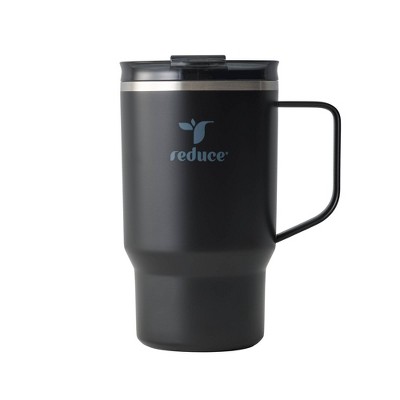 Reduce 18oz Hot1 Insulated Stainless Steel Travel Mug with Steam Release Lid - Black: Dishwasher-Safe, Vacuum-Insulated