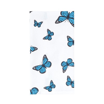 C&F Home Blue Butterfly Kitchen Towel