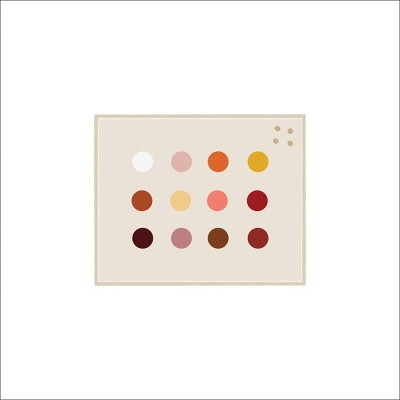 Petal Lane 22"x18" Pink Dot Magnet Board Framed Wall Art Natural
