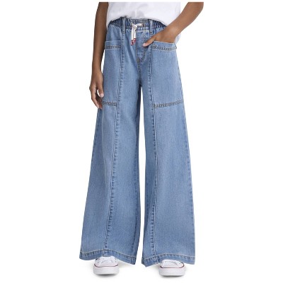 Levi's® Girls' Pull-On Baggy Fit Wide Leg Jeans - Blue