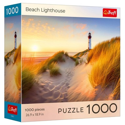 Trefl Beach Lighthouse Puzzle - 1000pc: Jigsaw Travel Theme, Creative Thinking Skills, Cardboard Construction