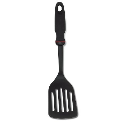 Norpro 12" Long Grip-EZ Handle Nylon Slotted Turner Spatula