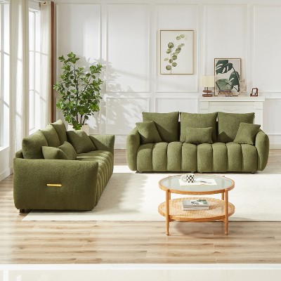 3-in-1 Velvet Sleeper Sofa Bed with USB Port - Adjustable, Pull-Out Bed, & Lumbar Pillows