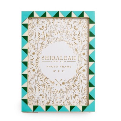 Shiraleah Viva 5" x 7" Triangle Pattern Picture Frame