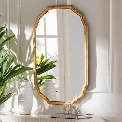 Baxton Studio Pacino Antique Goldleaf Accent Wall Mirror