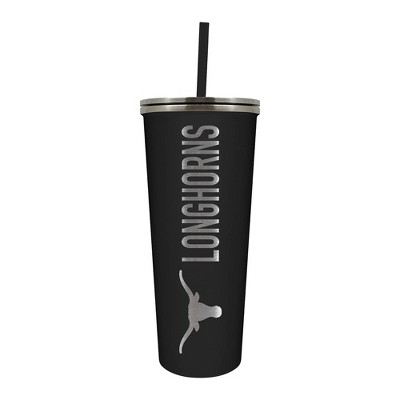 NCAA Texas Longhorns 24oz Skinny Tumbler with Straw