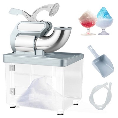 Costway 660LBS/H Commercial Ice Crusher with Dual Blades Safety On/Off Switch for Home Black/Red/White/Gray