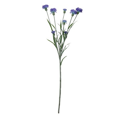 Allstate Floral Cornflower Artificial Floral Spray - 26" - Purple