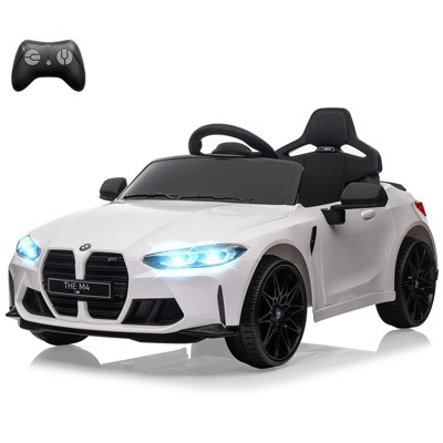 12V Electric Ride On Car w/RC,Licensed by BMW M4 Toddler Electric Vehicle for 37-83 Months,Power Wheels for Boys Girls