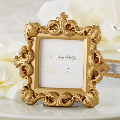 Kate Aspen Royale Gold Baroque Place Card/Photo Holder (Set of 6) | 25359GD