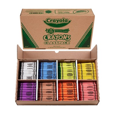Crayola Crayons Bulk 800ct, Classroom Must Haves for Kindergarten & Elementary Teachers, Kids School Supplies, 8 Classic Colors