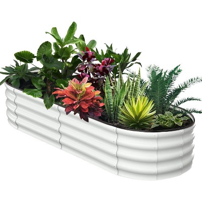 Raised Beds for Outdoor, Raised Garden Bed with Open Base, Tool-Free Assembly Planter Raised Boxes for Outdoor Vegetables & Flowers