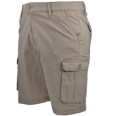 Burnside Men's Comfort Waist Cotton Stretch Cargo Shorts