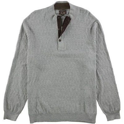 Tasso Elba Mens Mock Neck Textured Pullover Sweater