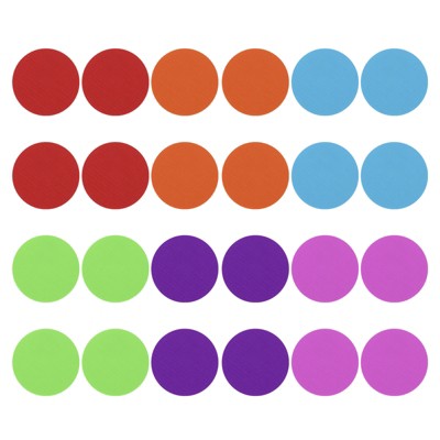 Unique Bargains Waterproof Nylon Classroom Decoration Round Floor Carpet Spots Sticker