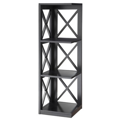 38.5" Oxford 3 Tier Corner Bookcase - Breighton Home