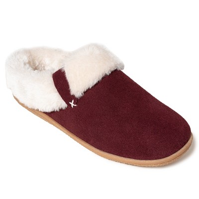 Minnetonka Women's Suede Camp Collar Scuff Slide Slippers