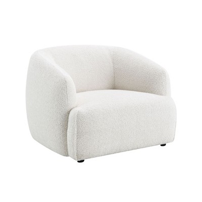 Fabric Armless Chair with Full Foam, Wooden Inner Frame and Tight Cushion Support for Living Room