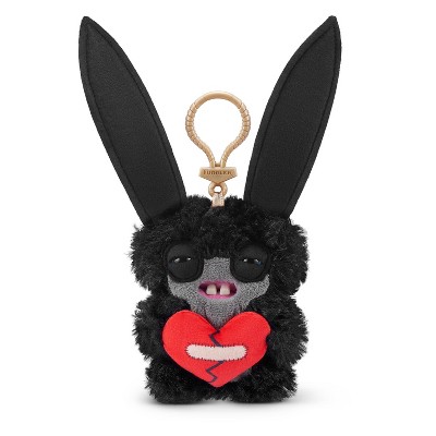 Fuggler 5" Lord Long Ears Key Ring Stuffed Animal - Black: Monster Theme, Polyester Material
