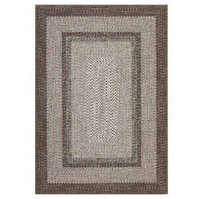 Washable Modern Geometric Bordered Area Rugs for Bedroom Living Room, Soft Non Slip Floor Carpet for Office
