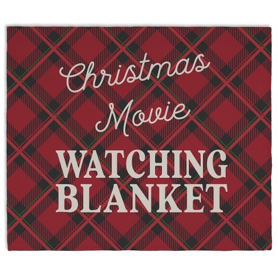 Personalization Mall Christmas Movie Watching Blanket, 50" x 60" Plush Fleece