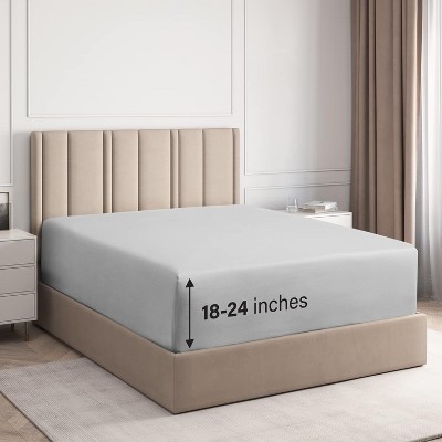 Extra Deep Pocket Elasticized Fitted Sheet Only - Fits 18"-24" Mattresses - CGK Linens