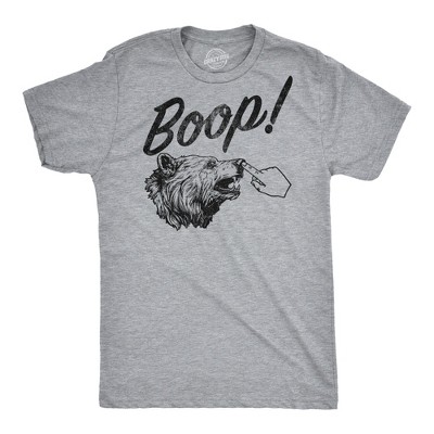 Mens Funny T Shirts Boop Sarcastic Bear Graphic Novelty Tee for Men - Crazy Dog Men's T Shirt for Animal Lovers