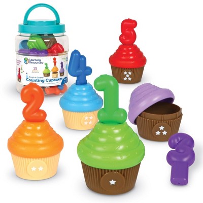 Learning Resources Snap n Learn Cupcakes: Preschool Shapes & Colors Reading Kit