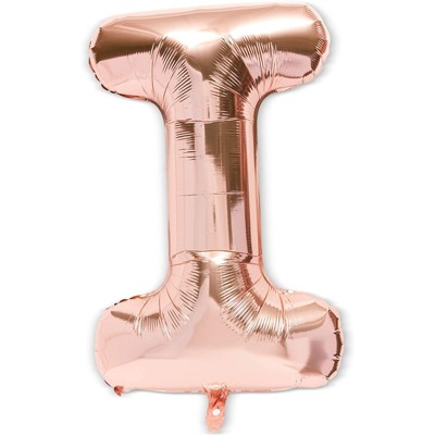 2 Packs Jumbo Letter Rose Gold Balloons 40" for Any Occasions Party Decorations