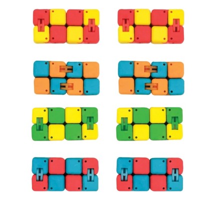 Click & Erase! Infinity Cube Erasers (6 Pack) - Fun Fidget Toy & Effective Eraser