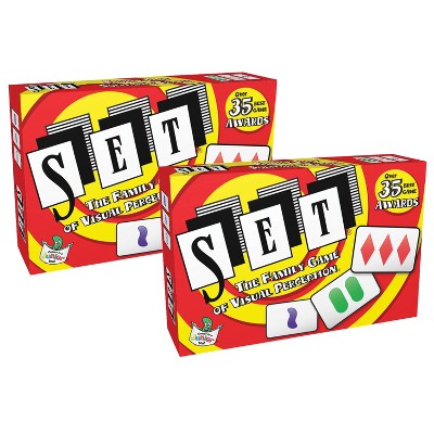 SET® Family Games SET® The Family Game of Visual Perception®, Pack of 2