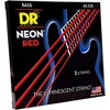 DR Strings Hi-Def NEON Red Coated Medium 5-String (45-125) Bass Guitar Strings - 4 of 4