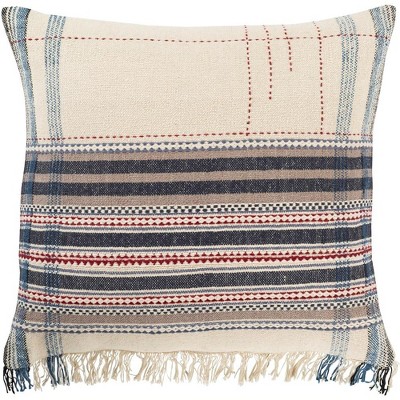 Livabliss Dashing Rustic Ivory Throw Pillow