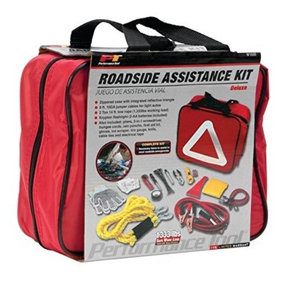 Performance Tool Deluxe Complete Roadside Emergency Assistance Kit