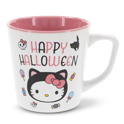 Silver Buffalo Sanrio Hello Kitty "Happy Halloween" Ceramic Latte Mug | Holds 17 Ounces