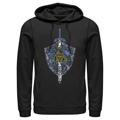 Men's Nintendo Legend of Zelda Hidden Pattern Pull Over Hoodie