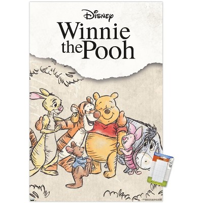 Trends International Disney Winnie The Pooh - Group Sketch Unframed Wall Poster Prints