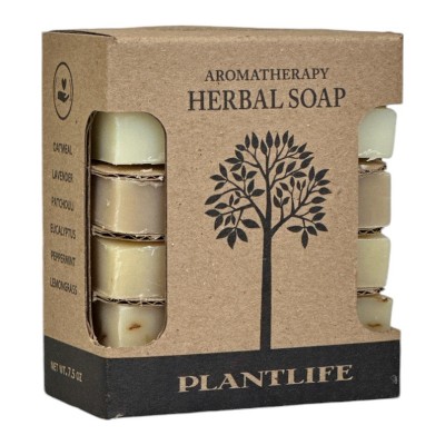Plantlife Herbal Soap Sampler – Moisturizing, Soothing, Handcrafted, Plant-Based – Made in California, 7.5oz