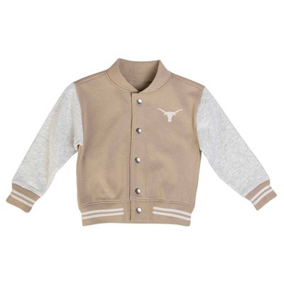 NCAA Texas Longhorns Toddler Boys' Tan Zip Up Jacket