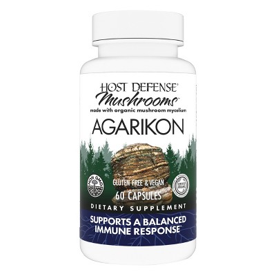 Host Defense Agarikon Capsules - Immune Support Mushroom Supplement - 60 Capsules (60 Servings)*