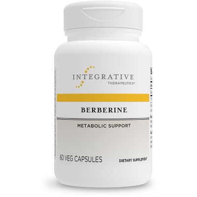 Integrative Therapeutics Berberine - Metabolism and Blood Sugar Support Supplement with HCL* - Gluten Free and Vegan - 60 500 mg Capsules