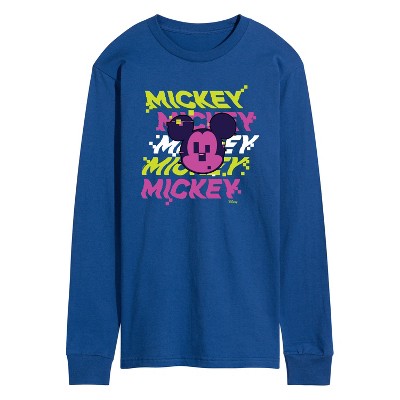 Men's - Disney - Mickey Stacked Long Sleeve Graphic T-Shirt