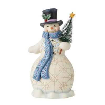Jim Shore 9.5 Inch Ain't No Man Like A Snowman , Tree Heartwood Creek (1PC)