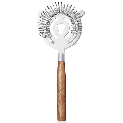 Cocktail Strainer with Acacia Handle by True