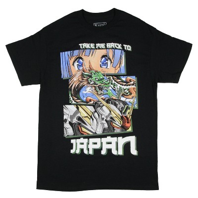 Take Me Back To Japan Men's Anime Classics Character Collection T-Shirt