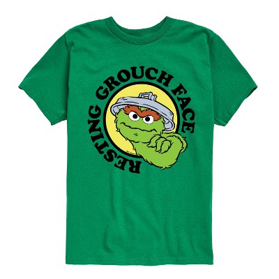 Boys' - Sesame Street - Resting Grouch Face Short Sleeve Graphic T-Shirt