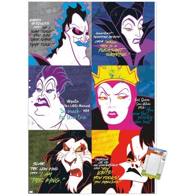 Trends International Disney Villains - Grid Unframed Wall Poster Prints